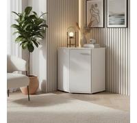 Komodee Buffet FAUSKE - Spacieuse - d'angle - Blanc - Largeur 58 cm, Hauteur 74 cm, Profondeur 58 cm