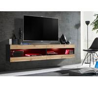 Komodee, Ensemble, Tivoli SET4, Noir/Wotan, Largeur 200cm x Hauteur 41cm x Profondeur 35cm, LED RGB, pour Salon, Chambre.