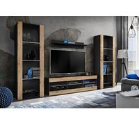 Komodee Ensemble TV Tivoli Grande Noir/Wotan 250x159x35 cm