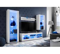 Komodee Ensemble TV Tivoli Medio A1 Blanc/Blanc 250x159x35 cm