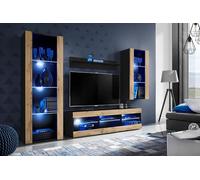 Komodee Ensemble TV Tivoli Medio A1 Noir/Wotan 250x159x35 cm