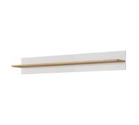 Komodee Étagère Murale ANDEBU - Chêne - Blanc Mat - Largeur 138 cm, Hauteur 20 cm, Profondeur 20 cm