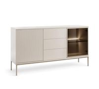 Komodee Laval KSZ154 - Buffet, Cachemire avec lamelles, Largeur 154 cm, Hauteur 83 cm, Profondeur 39 cm