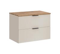 Komodee Meuble Salle de Bain Arvida Chene/Gris 60x59x46 cm