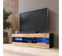 Komodee Meuble TV Tivoli A1 Wotan/Noir 140x40,5x35,5 cm