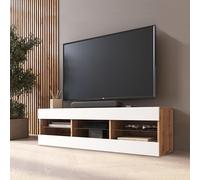 Komodee Meuble TV Tivoli Blanc/Wotan 140x40,5x35,5 cm