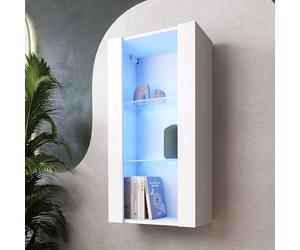 Komodee Vitrine Savona A2 Wotan/Noir 100x50x30 cm