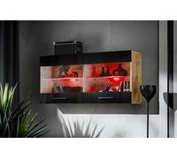 Komodee Vitrine Savona Blanc/Wotan 100x50x30 cm