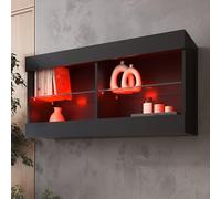 Komodee Vitrine Suspendue Tivoli A1 Wotan/Noir 100x50x29 cm