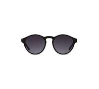 KOMONO Devon Carbon Lunettes de soleil unisexes rondes en Bio-Nylon pour homme et femme avec protection UV et verres résistants aux rayures