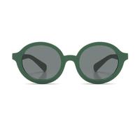 KOMONO Lele JR. Lunettes de soleil rondes vertes pour enfants avec protection UV et lentilles résistantes aux rayures, pour bébés, tout-petits, filles et garçons unisexes âgés de 1 à 2 ans