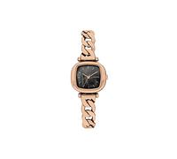 KOMONO Moneypenny Revolt Rose Gold Black Women's Japanese Quartz Analogue Watch with Edelstahlband Strap