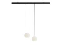 Komot Kos Duo L Rail 150 cm, noir mat, câble textile noir