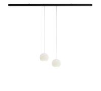 Komot Kos Duo L Rail 200 cm, noir mat, câble acier inoxydable
