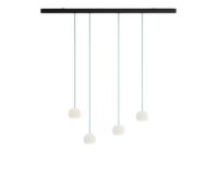 Komot Kos Quattro S Rail 200 cm, noir mat, câble textile Petrol