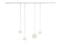 Komot Kos Quattro SL Rail 200 cm, blanc mat, câble acier inoxydable