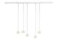 Komot Kos Quinto S Rail 200 cm, blanc mat, câble acier inoxydable