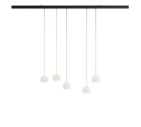 Komot Kos Quinto S Rail 200 cm, noir mat, câble acier inoxydable