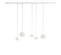 Komot Kos Quinto SL Rail 200 cm, blanc mat, câble acier inoxydable
