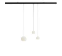 Komot Kos Trio SL Rail 200 cm, noir mat, câble acier inoxydable