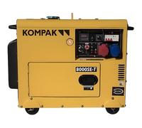 KOMPAK 8kva diesel Groupe électrogène insonorisé K8000SE-T 230 et 400V