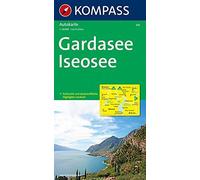 Kompass Autokarte Gardasee, Iseosee 1:125.000