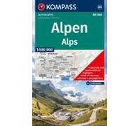 Kompass Autokarte Kompass Autokarte Und Panoramakarte Alpen 1:500.000