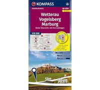 KOMPASS Fahrradkarte 3359 Wetterau, Vogelsberg, Marburg 1:70.000: reiß- und wetterfest