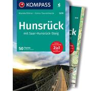 KOMPASS Guide de randonnée 5219 Hunsrück avec sentier Sarre-Hunsrück, 50 tours