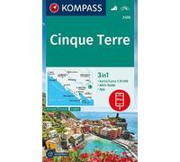 Kompass Hiking map 2450 Cinque Terre 1:35,000 (Map)