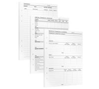 KOMPASS Planificateur financier, inserts budgétaires A5, 25 feuilles de rechange pour budgets annuels et annuels, planificateur de suivi et d'épargne, organiseur financier, recharge A5 (14,5 cm)