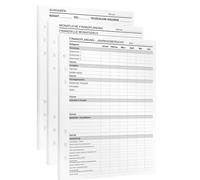 KOMPASS® Planification Financière - 25 Feuilles DIN A5 pour Planificateur de Classeur à Anneaux et Carnet de Budget avec Plan Annuel - Économisez de l'Argent
