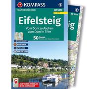 KOMPASS Wanderführer Eifelsteig, vom Dom zu Aachen zum Dom in Trier, 50 Touren mit Extra-Tourenkarte: mit Touren und GPS-Daten in der KOMPASS-App