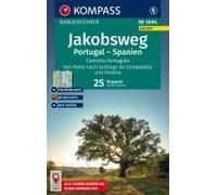 Kompass Wanderführer Jakobsweg Portugal - Spanien, 25 Etappen Mit Extra-Tourenkarte