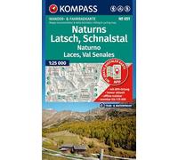 KOMPASS Wanderkarte 051 Naturns, Latsch, Schnalstal / Naturno, Laces, Val Senales 1:25.000: Wander- und Fahrradkarte in einem - inklusive ... Wander-& Radwege. Skitouren. Langlaufen.