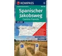 Kompass Wanderkarte 133 Spanischer Jakobsweg, Camino Francés 1:100.000