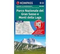KOMPASS Wanderkarte 2476 Parco Nazionale del Gran Sasso e Monti della Laga 1:50.000: Wander- und Fahrradkarte in einem - inklusive Offline-Verwendung in der KOMPASS-App. Wander-& Radwege.