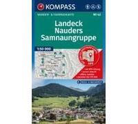 Kompass Wanderkarte 42 Landeck, Nauders, Samnaungruppe 1:50.000