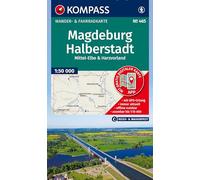 KOMPASS Wanderkarte 465 Magdeburg, Halberstadt, Mittel-Elbe & Harzvorland 1:50.000: Wander- und Fahrradkarte in einem - inklusive Offline-Verwendung in der KOMPASS-App. Wander-& Radwege.