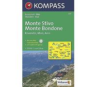 Kompass Wanderkarte 687 Monte Stivo - Monte Bondone - Rovereto - Mori - Arco 1:25.000