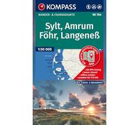 KOMPASS Wanderkarte 784 Sylt, Amrum, Föhr, Langeneß 1:35.000: Wander- und Fahrradkarte in einem - inklusive Offline-Verwendung in der KOMPASS-App. Wander-& Radwege.