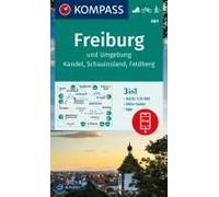 Kompass Wanderkarte 889 Freiburg Und Umgebung, Kandel, Schauinsland, Feldberg 1:25.000