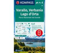 KOMPASS Wanderkarte 97 Varallo, Verbania, Lago d'Orta, Parco Nazionale Val Grande 1:50.000: 4in1 Wanderkarte mit Aktiv Guide und Detailkarten ... in der KOMPASS-App. Fahrradfahren. Skitouren.