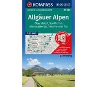 Kompass Wanderkarten-Set 003 Allgäuer Alpen, Oberstdorf, Sonthofen, Kleinwalsertal, Tannheimer Tal (2 Karten) 1:25.000