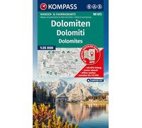 KOMPASS Wanderkarten-Set 672 Dolomiten, Dolomiti, Dolomites (4 Karten) 1:35.000: inklusive Karte zur offline Verwendung in der KOMPASS-App. Fahrradfahren. Skitouren