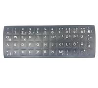 kompatibel mit HP Laptop Notebook Autocollant pour clavier allemand - Noir mat - 48 touches - 1,4 cm x 1,4 cm - Auto-collant.