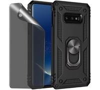 Kompatibel Samsung Galaxy S10e Black Protective Case With Privacy Glass Screen Protector Anti-Spy