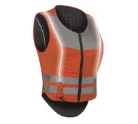Komperdell - Ballistic High Visibility Flex Fit - Gilet de protection pour l'équitation Couleur : noir/orange fluo - Tailles : XXS - XXL (XS)