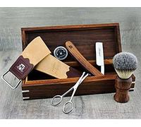 Komplett Rosewood Old Style Classic Barber Set de rasage parfaite Hommes Set de rasage Cadeau