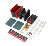 Kompletter 21700 Lot de 20 batteries | Tournevis perceuse-visseuse batterie boîtier ABS avec plaque de protection sûre, pièces de rechange, outil électrique